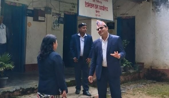 प्रमुख जिल्ला अधिकारीज्यूद्धारा डिभिजन वन कार्यालयको निरिक्षण (२०८३।०६।०६)